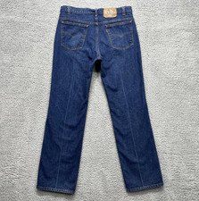 Vintage Levis 517 Orange Tab Jeans Mens 36x32 Dark Wash Denim Boot Cut USA 90s