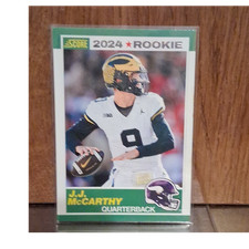 Panini Score Football J.J. McCarthy Rookie Minnesota Vikings 2024 Card Lot #8