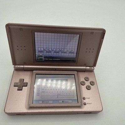 Nintendo DS Lite Rose Ugs 001 Part Or Repair (Works, But Read Below) As Is