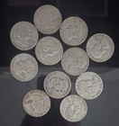 Lot of Ten (11) Coins - Franklin Half Dollar - 90% Silver - $5.50 Face Value