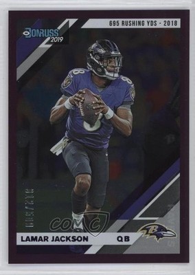 2019 Panini Donruss Stat Line Season /500 Lamar Jackson #25 6h5