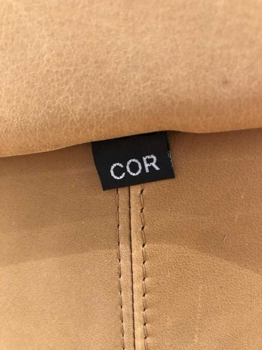 COR Drehsessel Roc Stoff Beige Leder 490 Camel - Bild 6 von 6