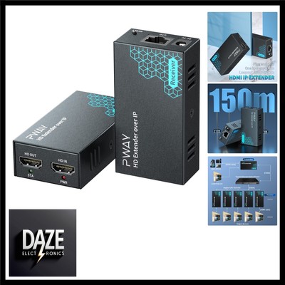 PW-DT243 HDMI Extender over  150m/492ft Bertragung über Cat5e/6/7/8 Netzwerkk...