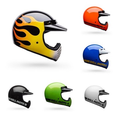 Bell Moto 3 Vintage Scrambler Integralhelm Motorradhelm - alle Farben