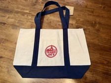 Trader Joe's LARGE Canvas Tote Bag, New w/TAGS