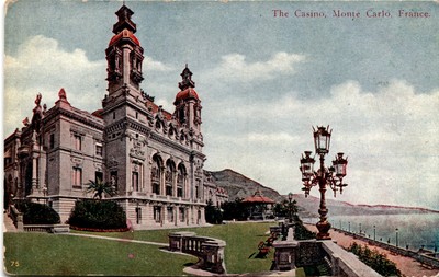 Casino, Monte Carlo, France, Monaco, Prince of Monaco, sea bathing Postcard