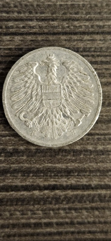 1954 Austria 2 Groschen Austrian Republic Aluminum Circulated Coin #F138*