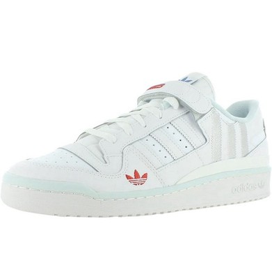 Size 11.5 - adidas Men s Forum Low White Almost Blue HQ4537 Basketball