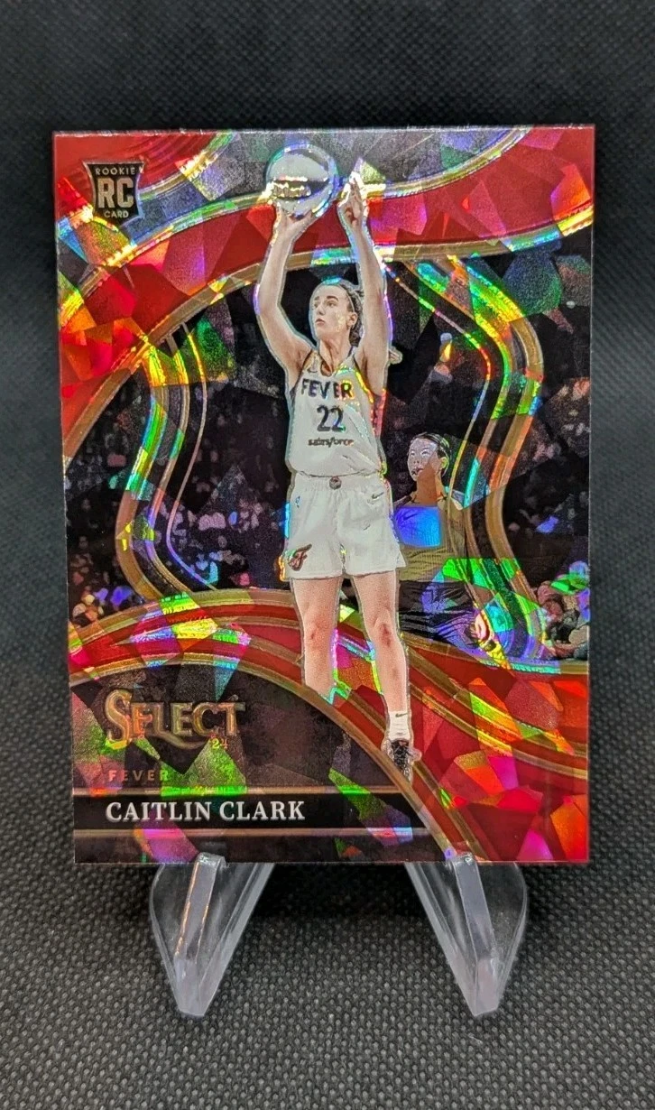 2024 Panini Select WNBA Courtside Caitlin Clark Rookie Red Ice Prizm RC #218 RC