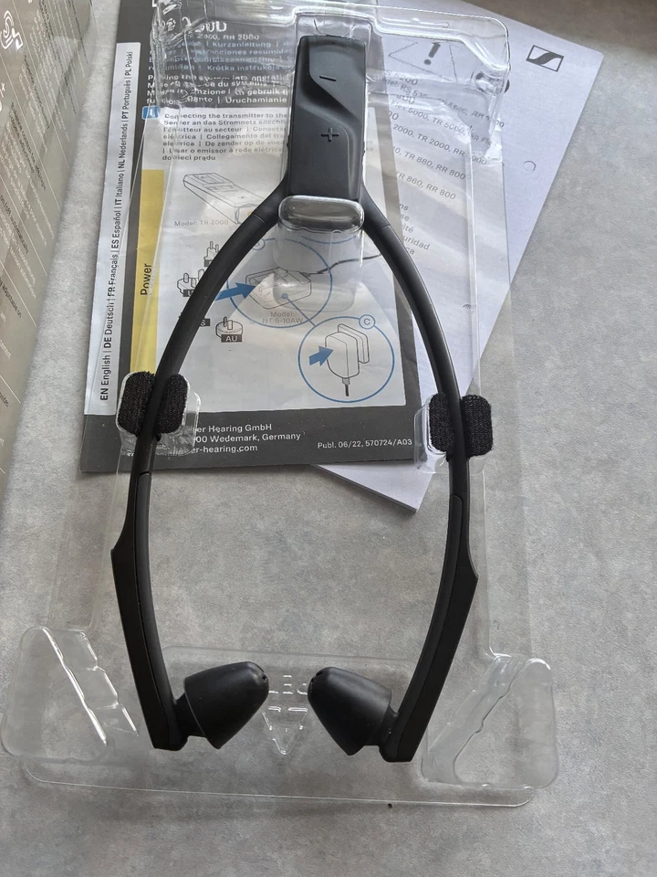 Sennheiser RS 2000 Funk Kopfhörer Rechts /Links Balance Kabelgebunden schwarz, Foto 4 von 4
