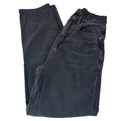 American Eagle Women s Size 2 Highest Rise 90s Boyfriend Jeans Black Gray #3060