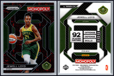 2024 Panini Prizm Monopoly Jewell Loyd #WNBA24 Red Classic Icons Seattle Storm