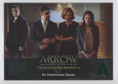 2015 Arrow Season 2 Green Foil Stamp Slade Wilson An Unwelcome Guest #43 2o7