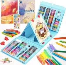 VigorFun Art Supplies, 240-Piece Drawing Art Kit, Gifts Art Set Case with Double