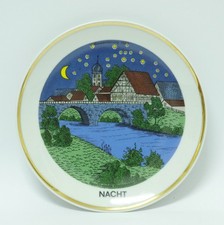 Wandteller Nacht Kahla Porzellan Volkswanderu...