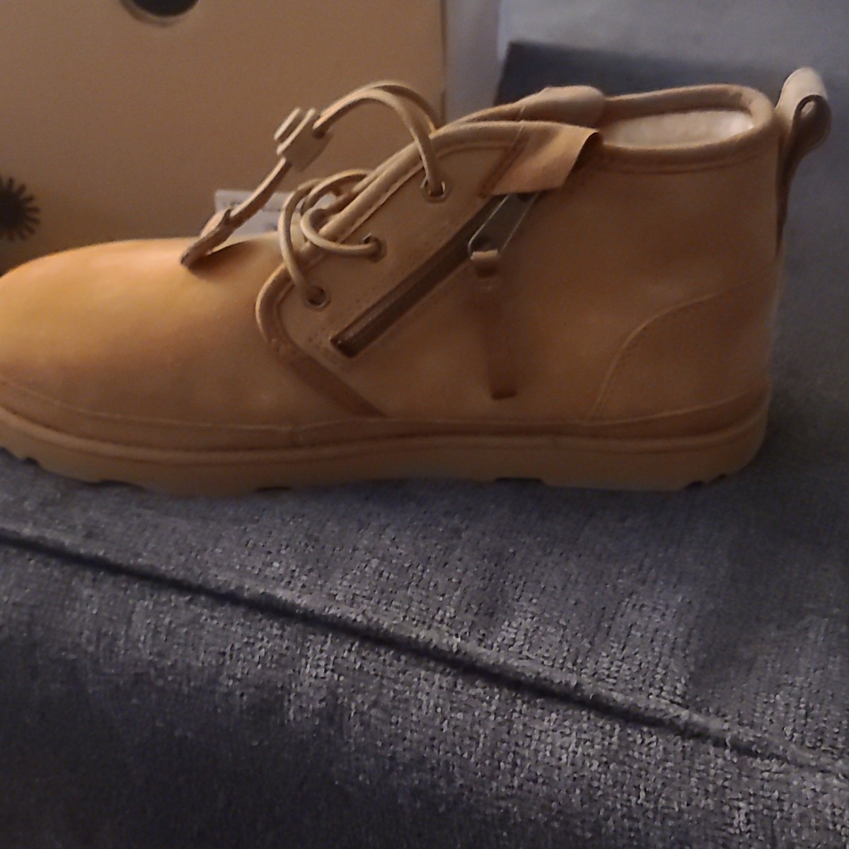 NWOT UGG Neumel Dual Zip II Suede Boot Chestnut men Size 9M View 2