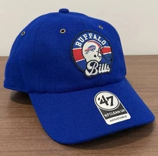 Buffalo Bills ‘47 x Stoney Clover Lane Blue Clean Up Adjustable Strap Hat Cap