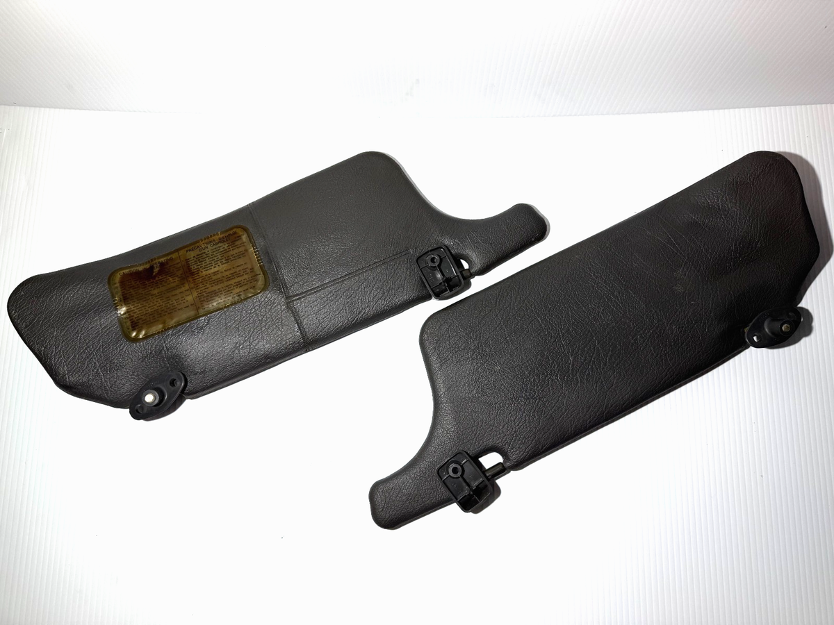 1986-1991 MAZDA RX7 FC OEM CONVERTIBLE GRAY SUNVISOR PAIR LEFT