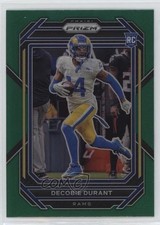 2022 Panini Prizm Rookies Green Prizm Decobie Durant #347 7l6