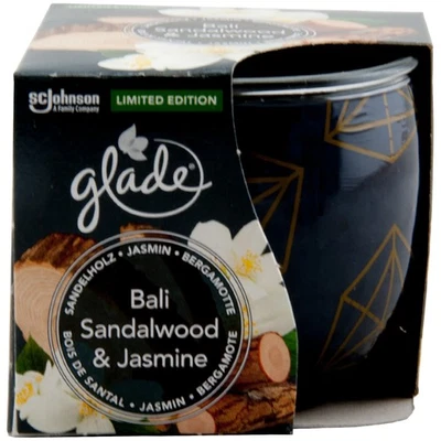 glade Duftkerze BALI SANDALWOOD & JASMINE 1 x 120g Sandelholz Jasmin Bergamotte - Bild 1 von 3