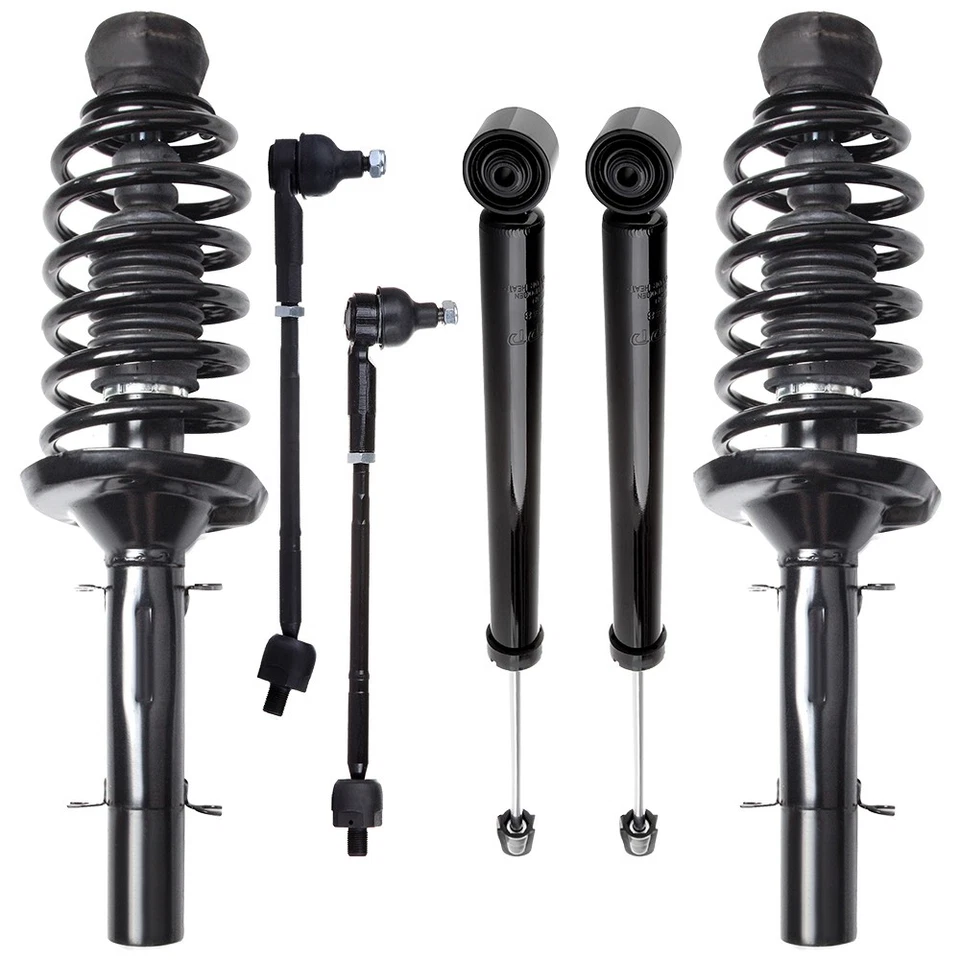 For Volkswagen Beetle Jetta Golf Front Rear Complete Struts Inner Outer Tie Rod - Image 2 of 4