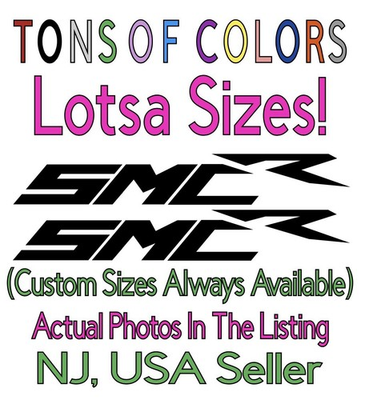 #ad #ad TWO KTM quot;SMC Rquot; Die Cut Vinyl Decals NOT For Plastic Tanks $11.99