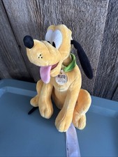 Disney Pluto Plush  If found please return to Mickey Mouse  Stuffed Dog 12  