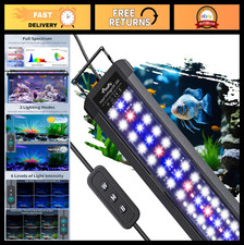 11W Aquarium LED Light for 12-18 Inch Fish Tanks, Full Spectrum, Adjustable Brig