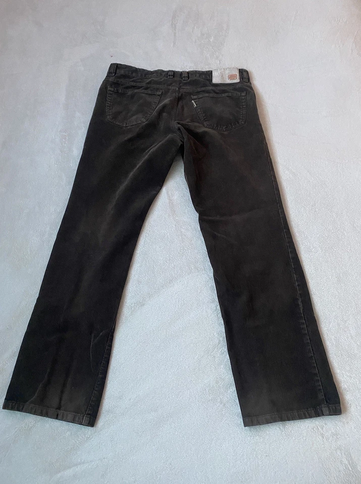 Pantalones de mezclilla JOKER de pana Harlem Walker marrón de pierna recta para hombre talla 38x32 Foto 2 de 4