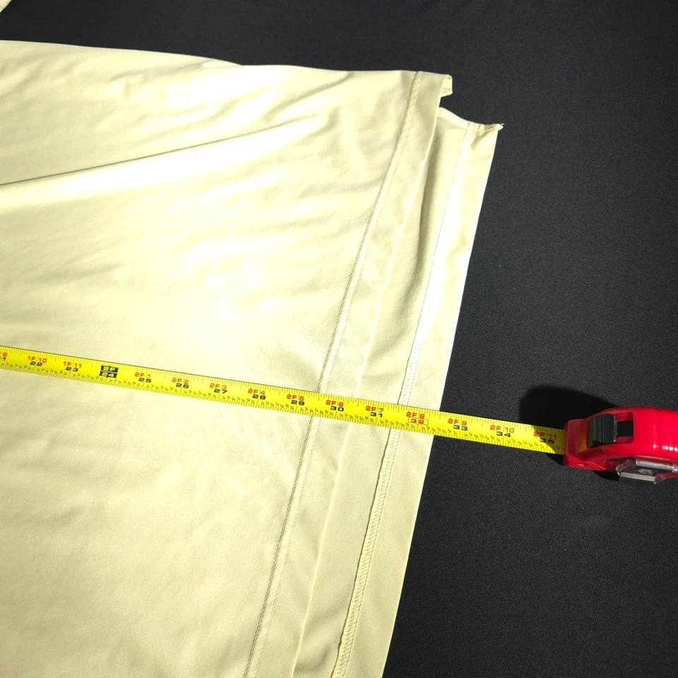 Polo de golf Peter Millar Summer Comfort para hombre L amarillo ondulado logotipo rendimiento Foto 3 de 4