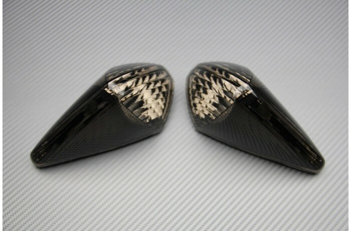 Clignotants LED fumés noirs de qualité supérieure pour Honda VFR800 FI RC46