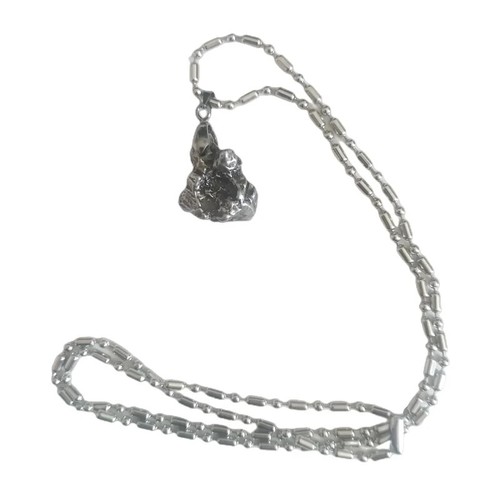Campo Del Cielo Nickel-iron Meteorite Pendant Meteorite Necklace-CP74 - Picture 7 of 8