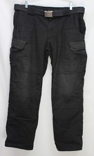 5.11 Tactical Men's Belted Cargo Pants Black Size 38x32