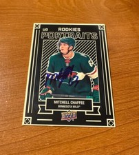 MITCHELL CHAFFEE Autographed 2022-23 Upper Deck Portraits IP AUTO SIGNED
