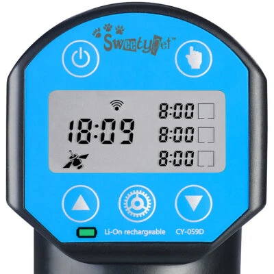 Sweetypet Smarter WLAN-Fischfutter-Automat, programmierbare Zeiten & Mengen, App