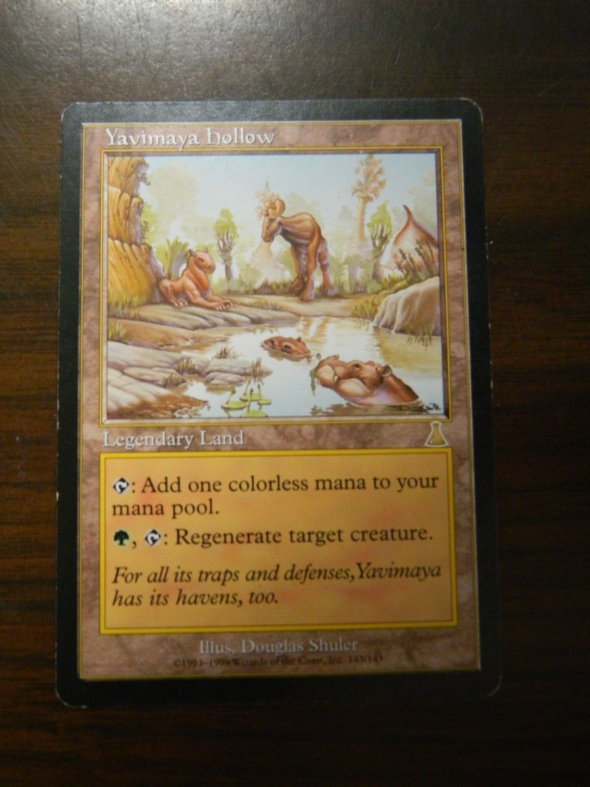 MTG Magic The Gathering Urza's Destiny Yavimaya Hollow LP - Excellent Condition
