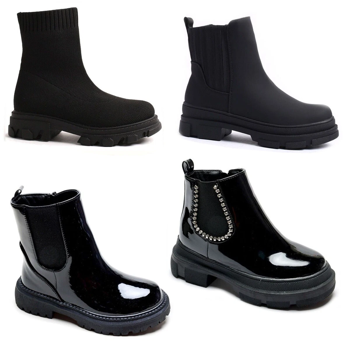 Mid top shop flat boots