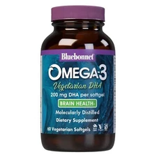 Bluebonnet Omega-3 DHA 200 mg 60 Vegetarian Softgels