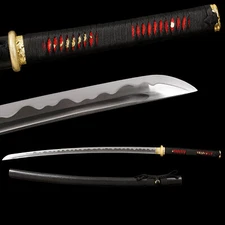 Hand Forging 1095 Carbon Steel Blade Japanese Samurai Real Katana Sword Sharp