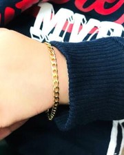 Newborn Baby/Childrens Boys/Girls Family Jewelry Gold Filled Baby Bracelet 14K.