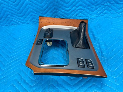 Lexus LX470 Center Console Wood Trim Panel Shifter Bezel w/ Switch