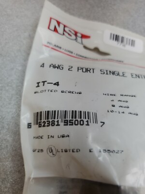 NSi Industries IT-4 Polaris IT Series Insulated Connector 4-14 AWG