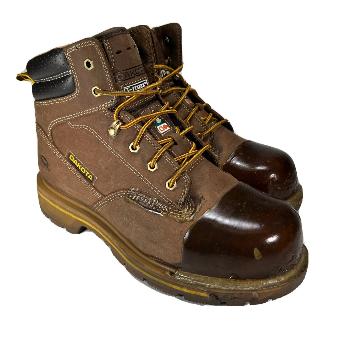 Bottes de travail DAKOTA 6114 orteil en acier plaque composite 6 pouces quad con