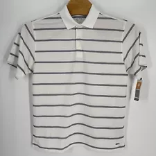 CHAMPION Men's Size M Athletic DUO-DRY GOLF Short Sleeve Polo Shirt White