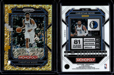 2022-23 Panini Prizm Monopoly Gold Money Shimmer Prizms Christian Wood /500