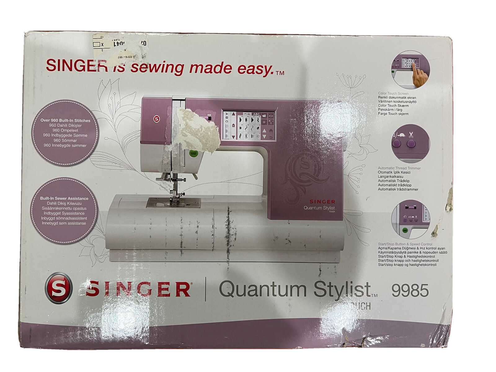 Singer Quantum Stylist 9985 Sewing Machine eBay