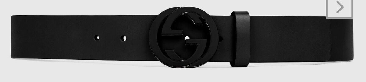 Gucci Black Leather Belt with Interlocking G Buckle UNISEX Gucci Black Leather Belt with Interlocking G Buckle UNISEX