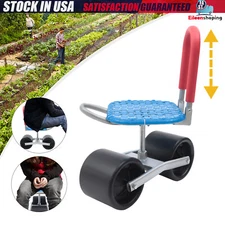 Rolling Garden Scooter Garden Cart Seat With Wheels 360 Swivel Seat Garden Stool