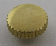 Crown DUSTPROOF for vintage watch in gold plated 4.7 millimeters Tap 10 / 0.9 mm