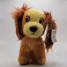 Vintage 1985 Walt Disney Classic Lady And The Tramp Stuffed Plush LADY Dog 7"H
